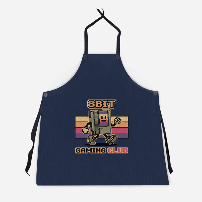 8bit Gaming Club-Unisex-Kitchen-Apron-OPIPPI