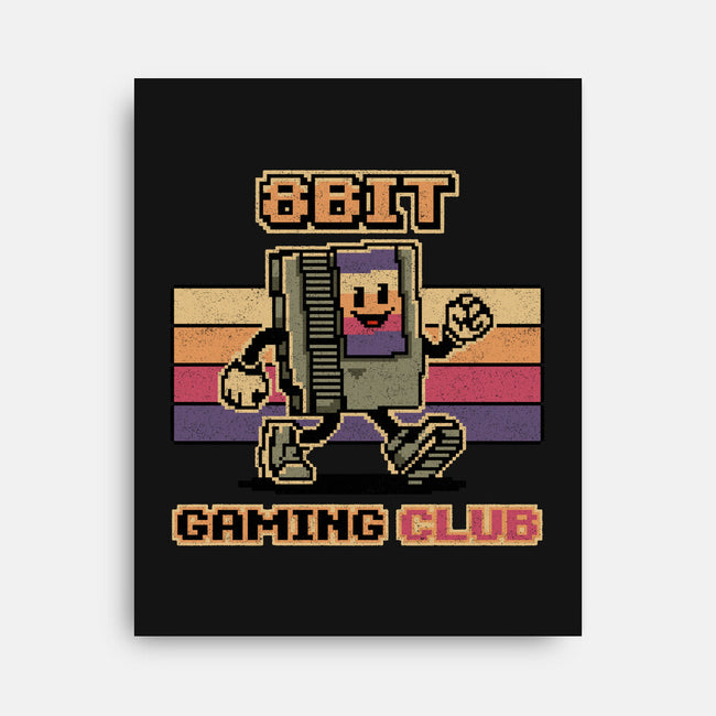 8bit Gaming Club-None-Stretched-Canvas-OPIPPI