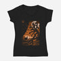 Meet The Myth-Womens-V-Neck-Tee-silentOp