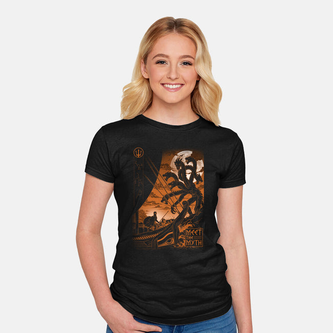 Meet The Myth-Womens-Fitted-Tee-silentOp