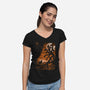 Meet The Myth-Womens-V-Neck-Tee-silentOp