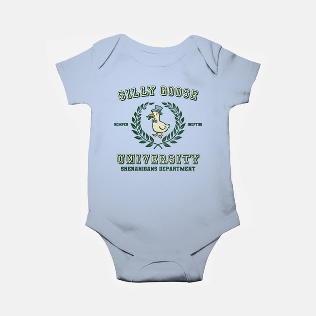 Silly Goose University-Baby-Basic-Onesie-kg07