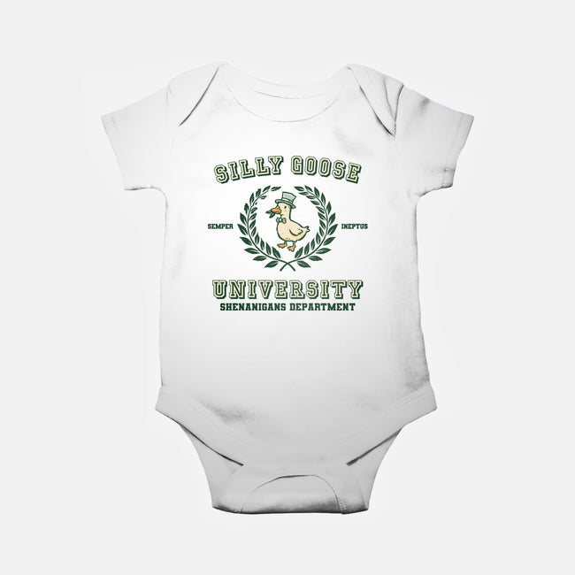 Silly Goose University-Baby-Basic-Onesie-kg07