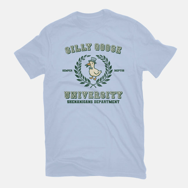 Silly Goose University-Unisex-Basic-Tee-kg07