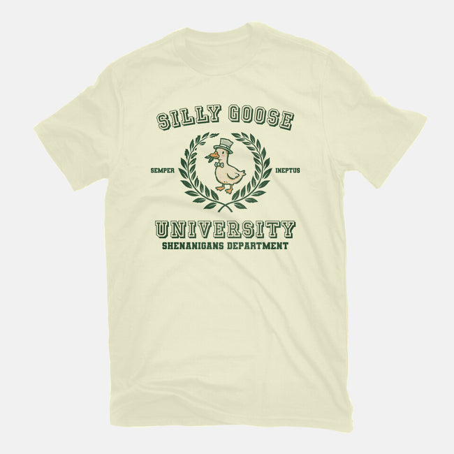 Silly Goose University-Mens-Basic-Tee-kg07