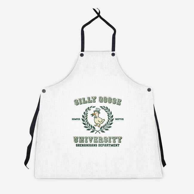 Silly Goose University-Unisex-Kitchen-Apron-kg07