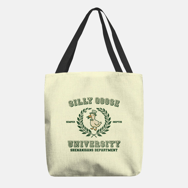Silly Goose University-None-Basic Tote-Bag-kg07