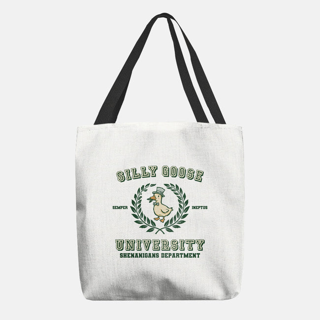 Silly Goose University-None-Basic Tote-Bag-kg07