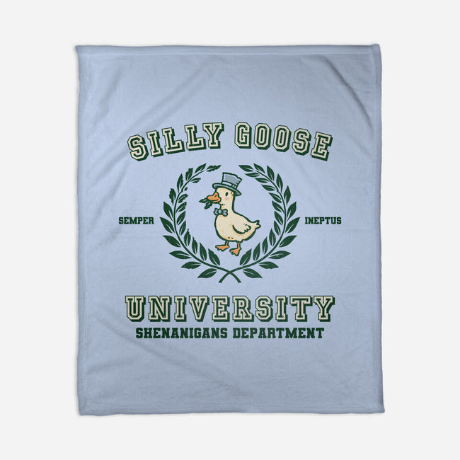 Silly Goose University-None-Fleece-Blanket-kg07