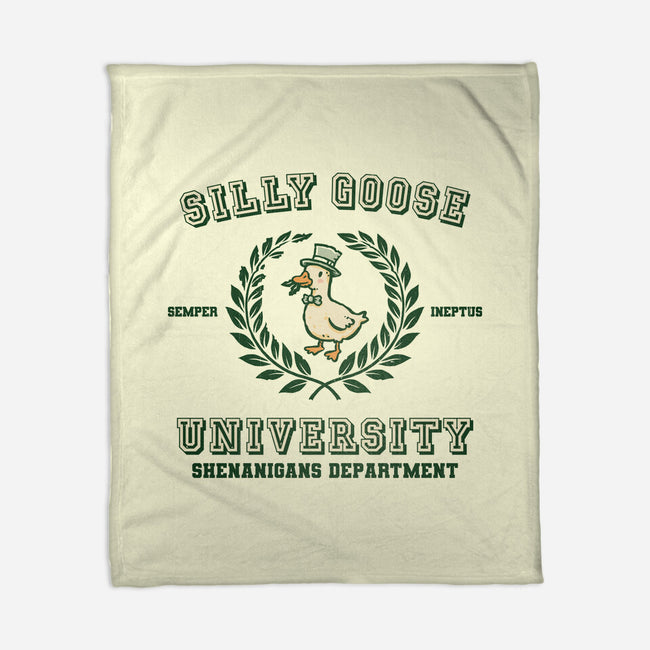 Silly Goose University-None-Fleece-Blanket-kg07