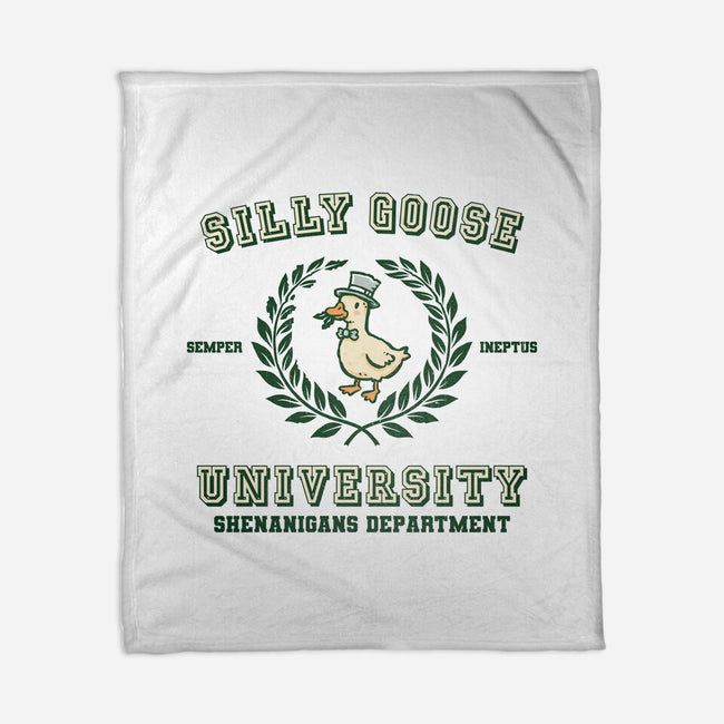 Silly Goose University-None-Fleece-Blanket-kg07