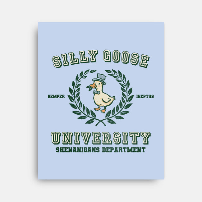 Silly Goose University-None-Stretched-Canvas-kg07