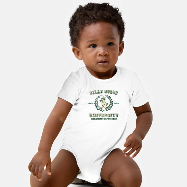 Silly Goose University-Baby-Basic-Onesie-kg07