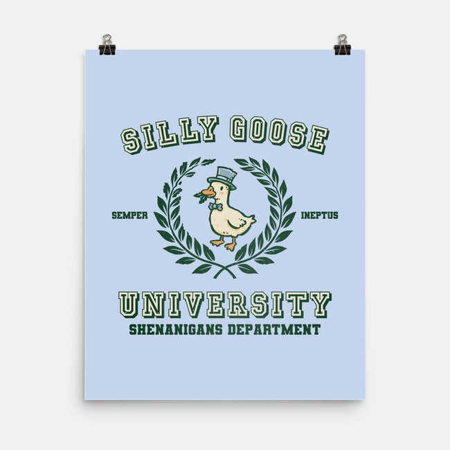 Silly Goose University-None-Matte-Poster-kg07