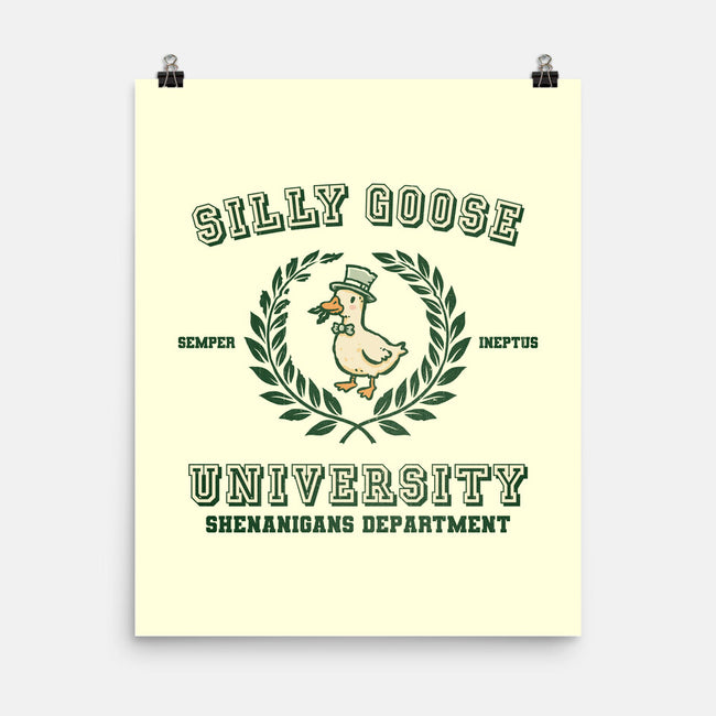 Silly Goose University-None-Matte-Poster-kg07