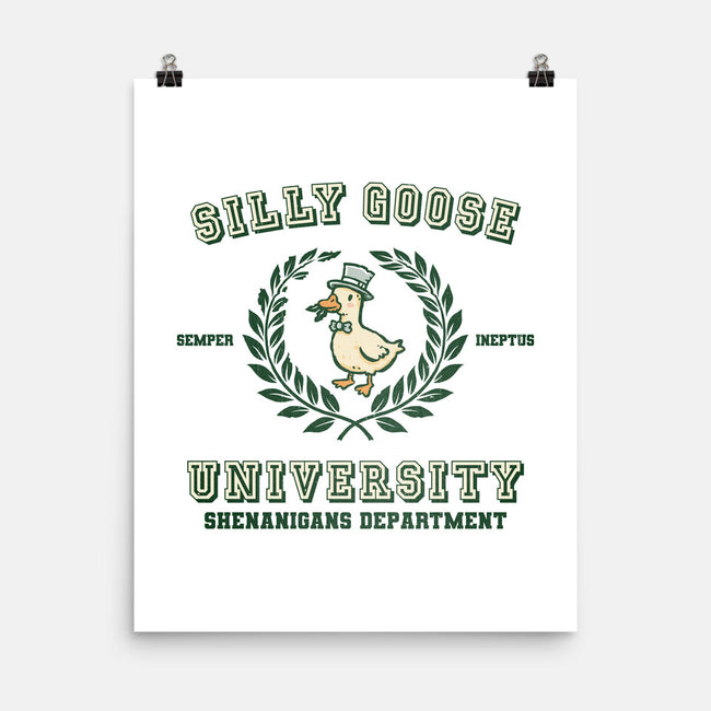 Silly Goose University-None-Matte-Poster-kg07