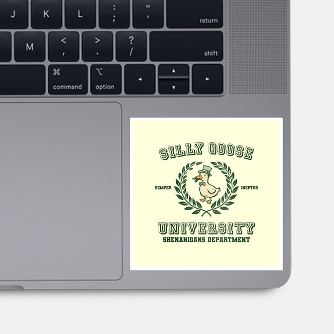 Silly Goose University-None-Glossy-Sticker-kg07