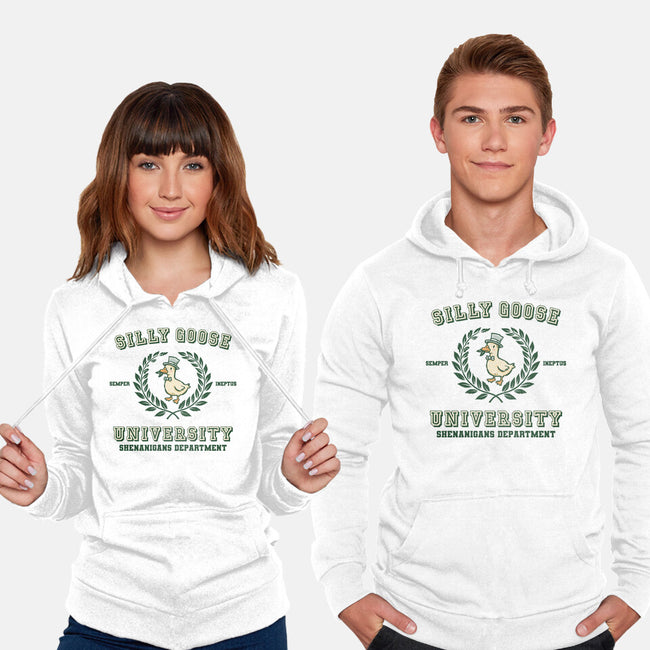 Silly Goose University-Unisex-Pullover-Sweatshirt-kg07