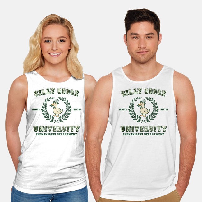Silly Goose University-Unisex-Basic-Tank-kg07
