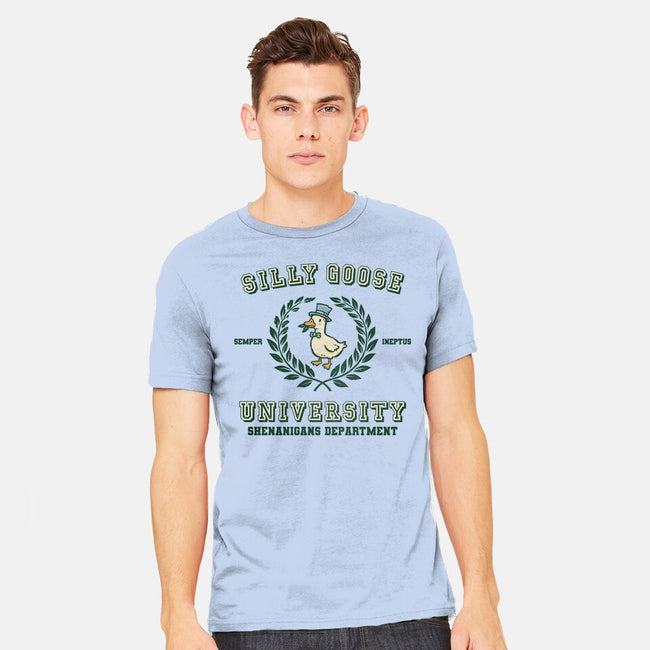 Silly Goose University-Mens-Heavyweight-Tee-kg07