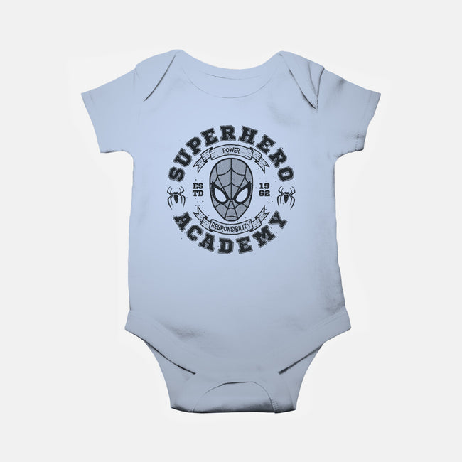 Superhero Academy-Baby-Basic-Onesie-teesgeex