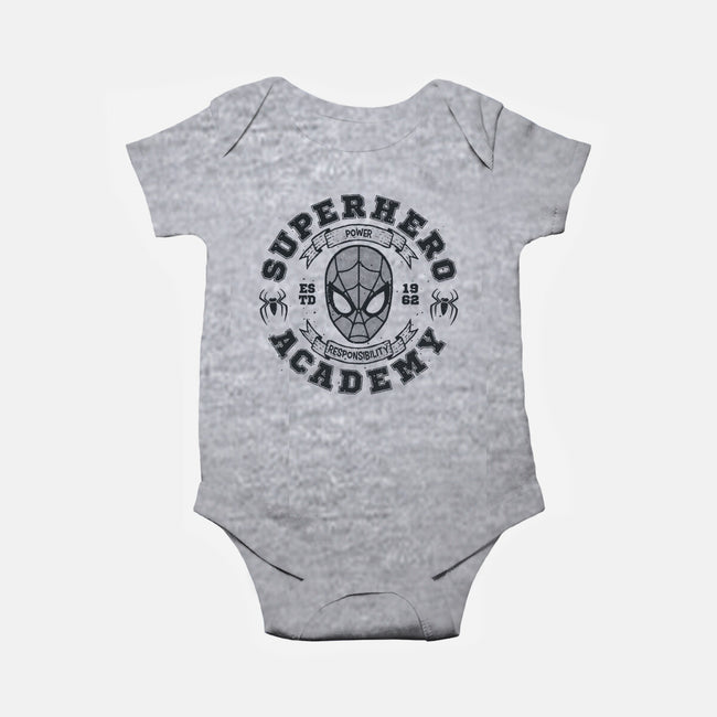 Superhero Academy-Baby-Basic-Onesie-teesgeex