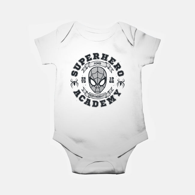 Superhero Academy-Baby-Basic-Onesie-teesgeex