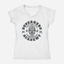 Superhero Academy-Womens-V-Neck-Tee-teesgeex
