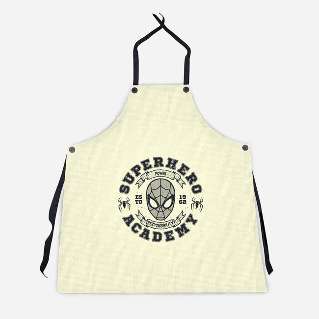 Superhero Academy-Unisex-Kitchen-Apron-teesgeex