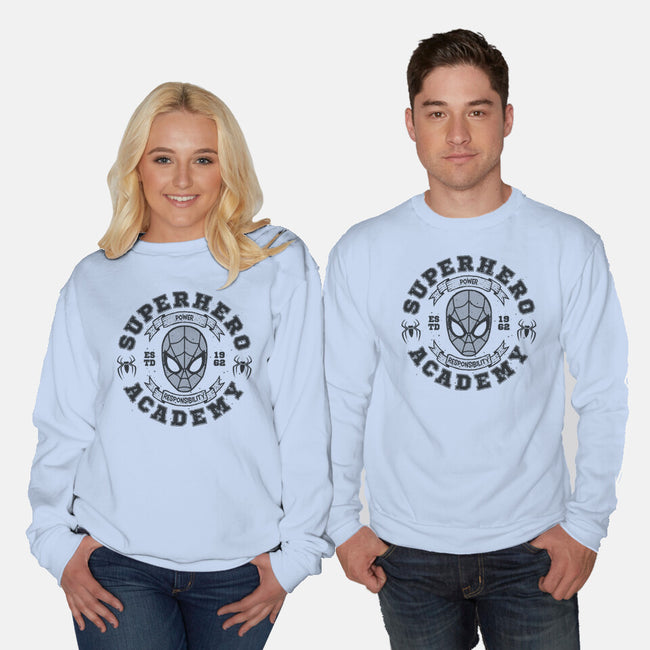 Superhero Academy-Unisex-Crew Neck-Sweatshirt-teesgeex