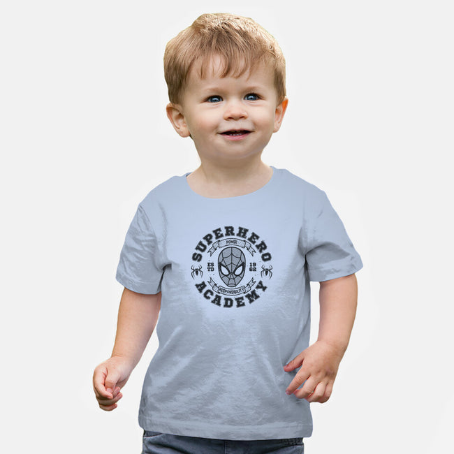 Superhero Academy-Baby-Basic-Tee-teesgeex