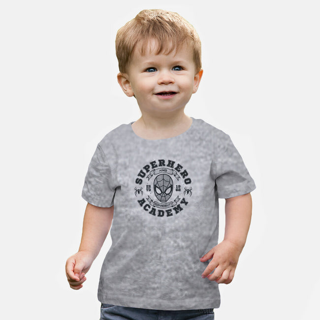 Superhero Academy-Baby-Basic-Tee-teesgeex