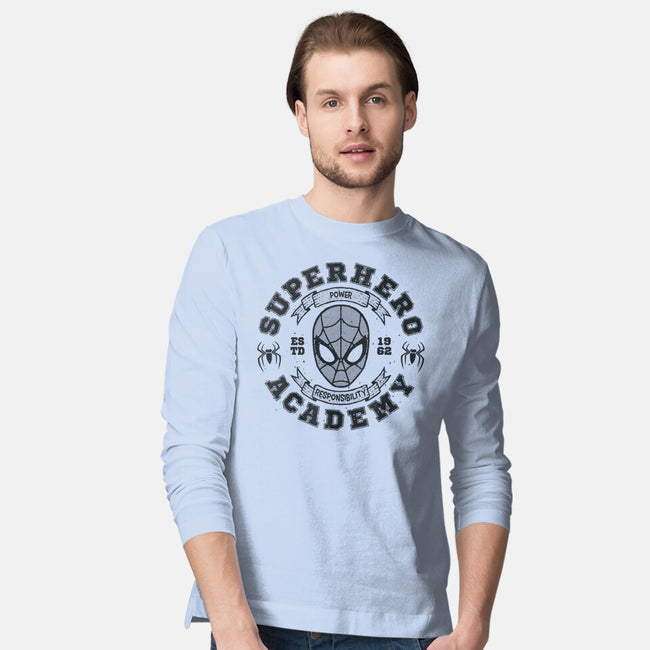 Superhero Academy-Mens-Long Sleeved-Tee-teesgeex