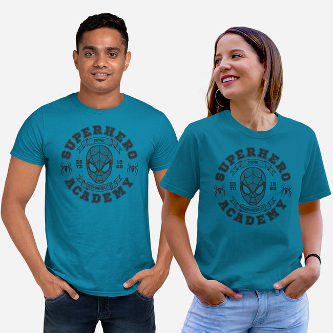 Superhero Academy-Unisex-Basic-Tee-teesgeex