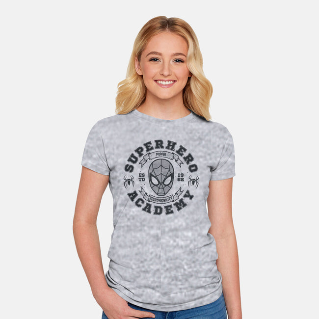 Superhero Academy-Womens-Fitted-Tee-teesgeex