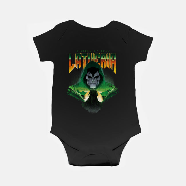 Visit Latveria-Baby-Basic-Onesie-dandingeroz