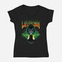 Visit Latveria-Womens-V-Neck-Tee-dandingeroz