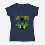 Visit Latveria-Womens-V-Neck-Tee-dandingeroz