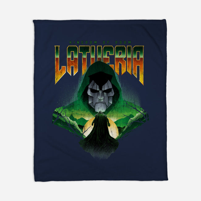 Visit Latveria-None-Fleece-Blanket-dandingeroz