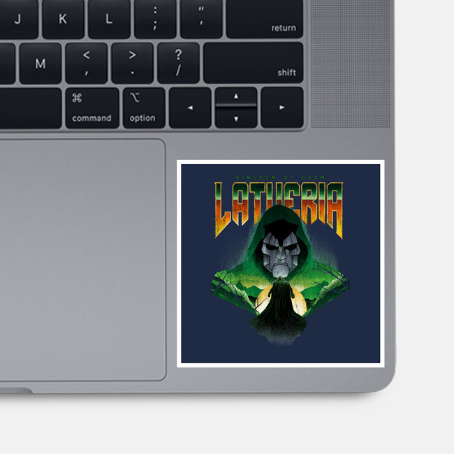 Visit Latveria-None-Glossy-Sticker-dandingeroz