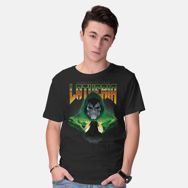 Visit Latveria-Mens-Basic-Tee-dandingeroz