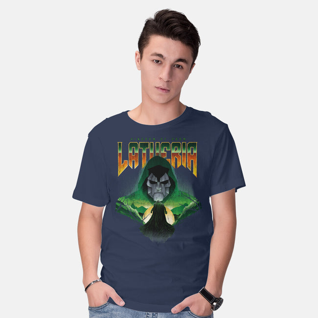Visit Latveria-Mens-Basic-Tee-dandingeroz