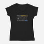 Hello Shiny-Womens-V-Neck-Tee-kharmazero