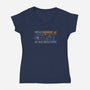 Hello Shiny-Womens-V-Neck-Tee-kharmazero