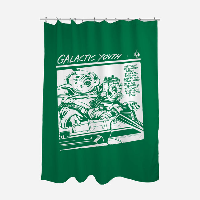 Galactic Youth-None-Polyester-Shower Curtain-CappO
