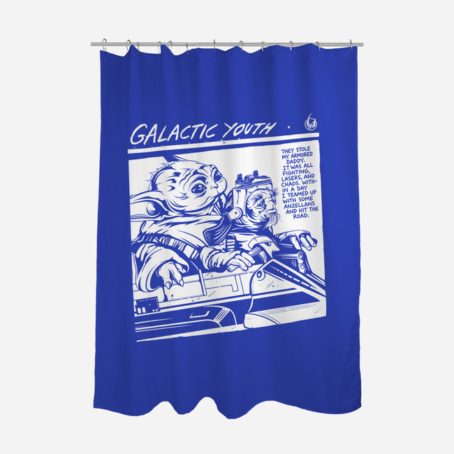 Galactic Youth-None-Polyester-Shower Curtain-CappO