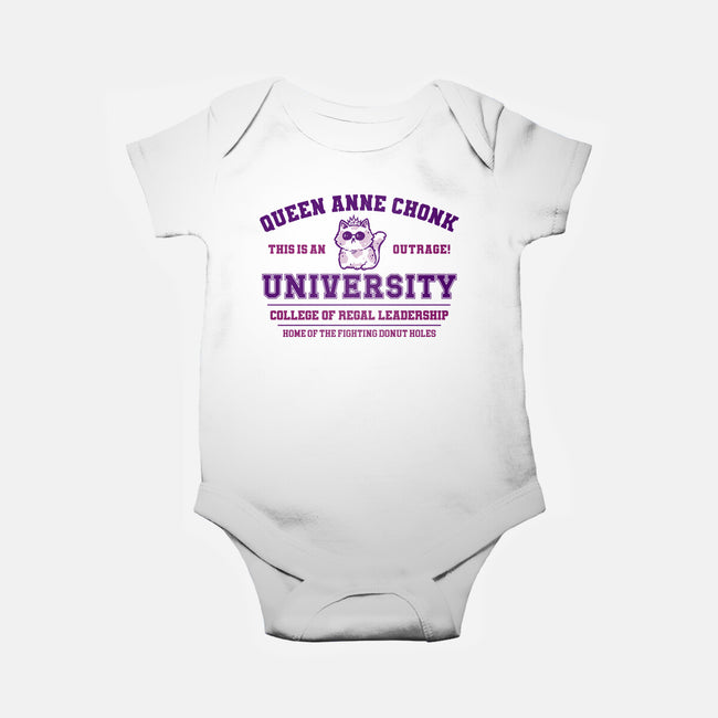 Queen Anne Chonk University-Baby-Basic-Onesie-kg07