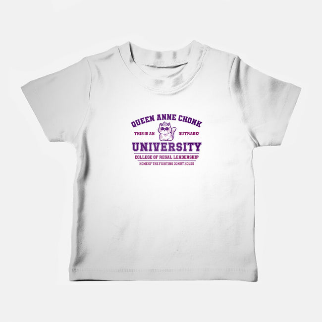Queen Anne Chonk University-Baby-Basic-Tee-kg07