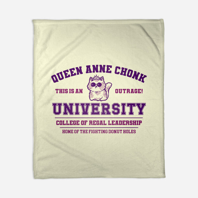 Queen Anne Chonk University-None-Fleece-Blanket-kg07