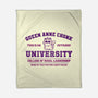 Queen Anne Chonk University-None-Fleece-Blanket-kg07